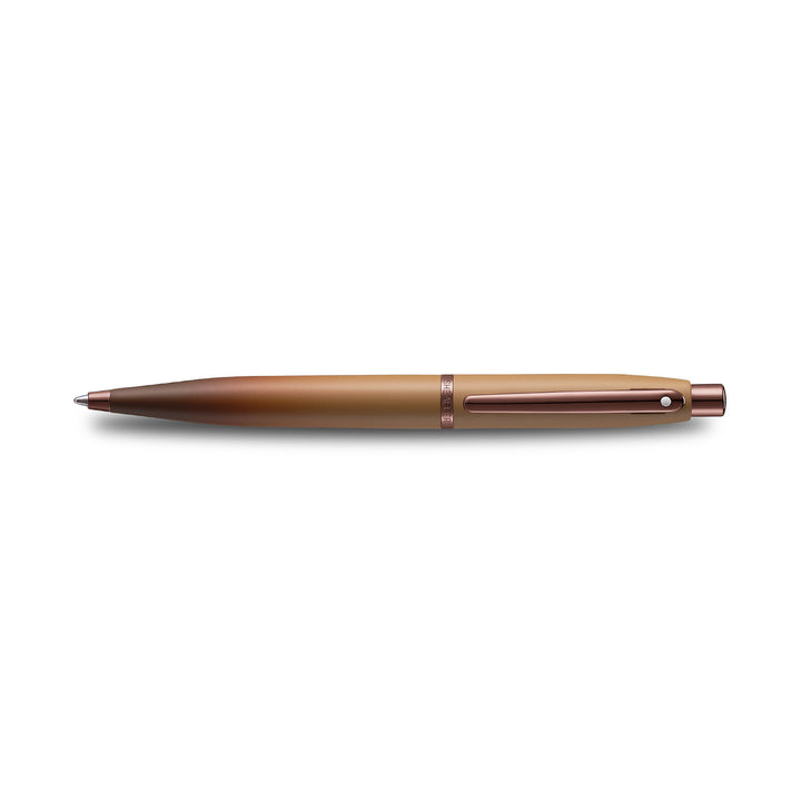 Sheaffer VFM E9428 Coffee Edition Matt Brown  With Regal Brown PVD Trims Ballpoint Pen (WW31 Coffee) — Sheaffer ballpoint pen — reliable smooth-writing everyday pen, at Cityluxe Singapore
