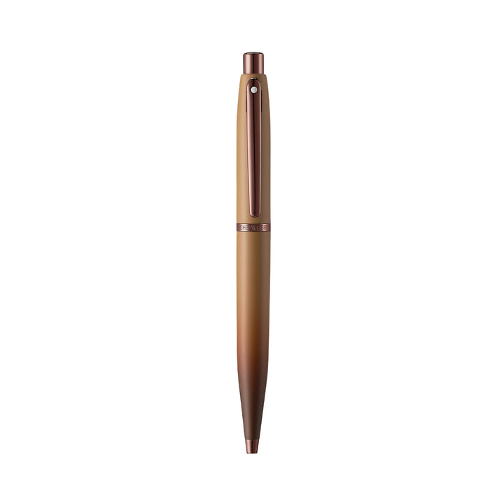 Sheaffer VFM E9428 Coffee Edition Matt Brown  With Regal Brown PVD Trims Ballpoint Pen (WW31 Coffee) — Sheaffer ballpoint pen — reliable smooth-writing everyday pen, at Cityluxe Singapore