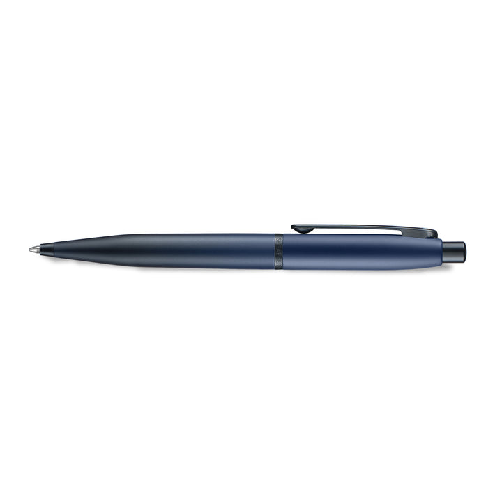 Sheaffer VFM 9429 Matt Blue  With Matt Black PVD Trims Ballpoint Pen (WW31) — barrel detail