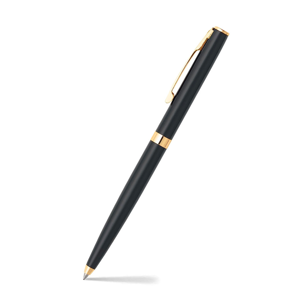 Sheaffer SAGARIS E9471 Gloss Black With Gold Tone Trim Ballpoint Pen (WW30) — Sheaffer ballpoint pen — reliable smooth-writing everyday pen, at Cityluxe Singapore