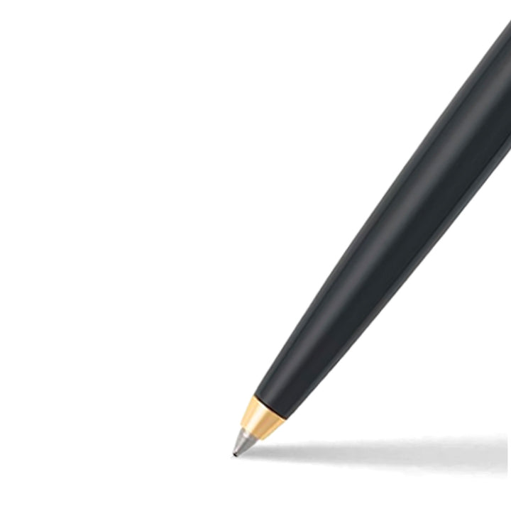 Sheaffer SAGARIS E9471 Gloss Black With Gold Tone Trim Ballpoint Pen (WW30) — Sheaffer ballpoint pen — reliable smooth-writing everyday pen, at Cityluxe Singapore