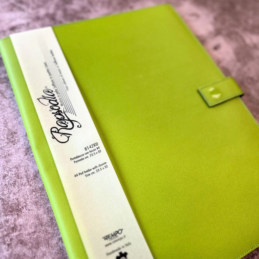 InTempo A4 Pad Cover with Closure — flat lay