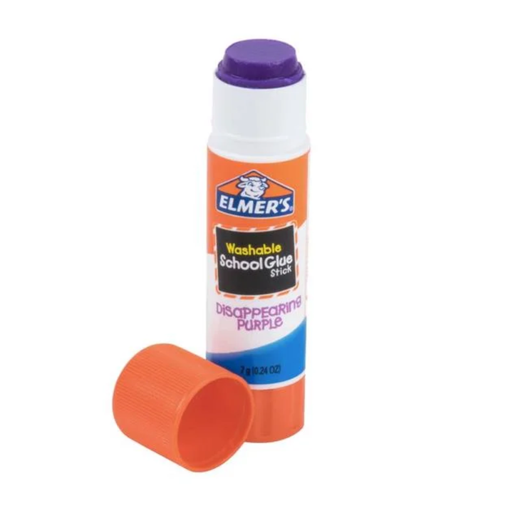 Elmer’s Purple Disappear Glue Stick DPP 7G (0.24oz) Bundle of 3