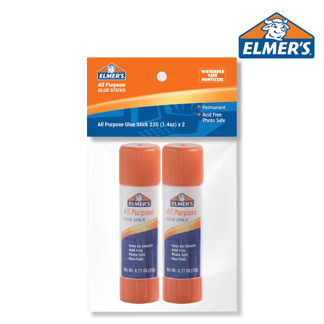 Elmer’s All Purpose Glue Stick 22G (0.77oz) Bundle of 2 — with packaging