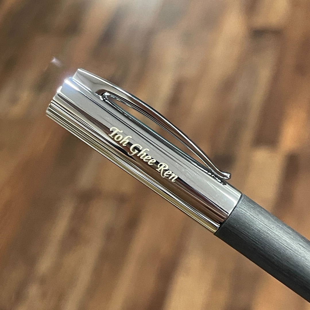Faber-Castell Ambition Rollerball Pen Resin Black — Faber-Castell rollerball pen — fluid gel ink writing instrument, at Cityluxe Singapore