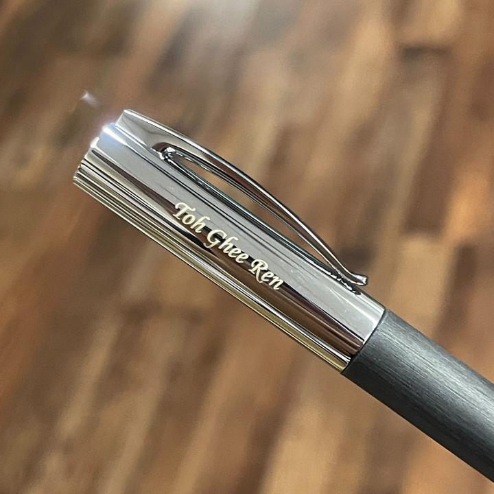 Faber-Castell Ambition Rollerball Pen Resin Black — Faber-Castell rollerball pen — fluid gel ink writing instrument, at Cityluxe Singapore