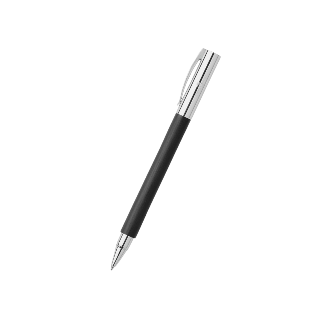 Faber-Castell Ambition Rollerball Pen Resin Black — Faber-Castell rollerball pen — fluid gel ink writing instrument, at Cityluxe Singapore
