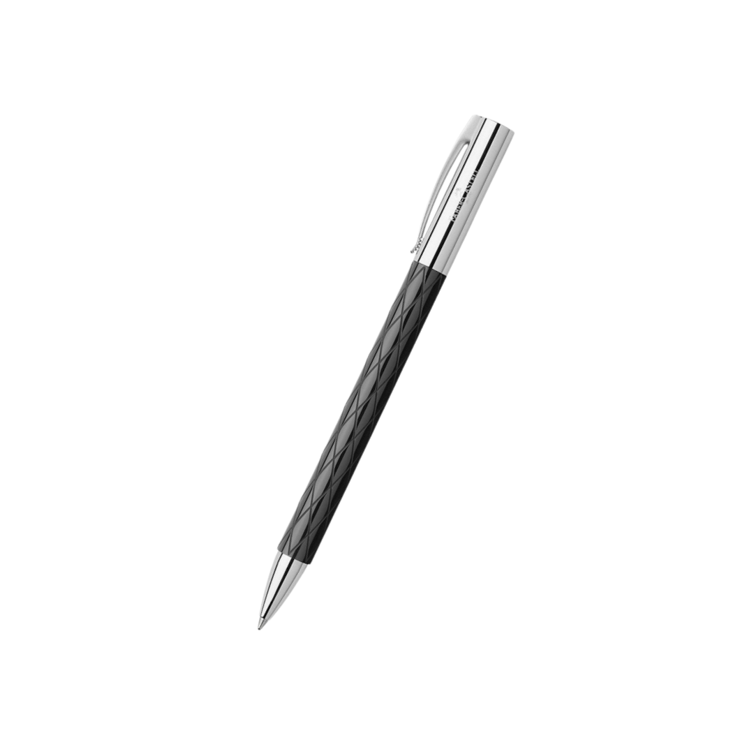 Faber-Castell Ambition Twist Ballpoint Pen Rhombus Black — Faber-Castell ballpoint pen — reliable smooth-writing everyday pen, at Cityluxe Singapore
