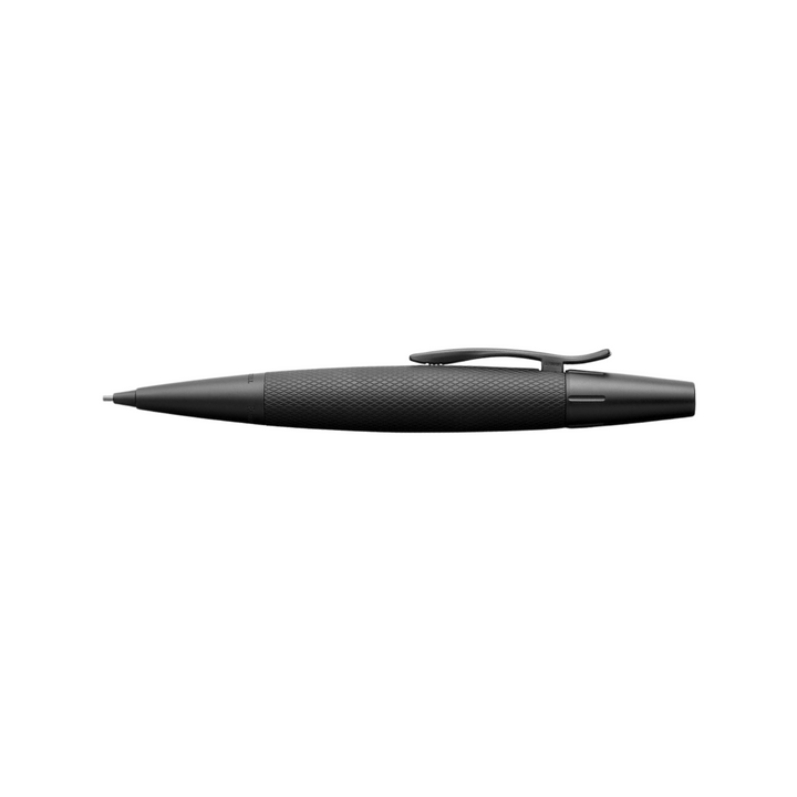 Faber-Castell E-Motion Twist Pencil Pure Black Anodized Aluminum — Faber-Castell mechanical pencil — precision drafting and writing pencil, at Cityluxe Singapore