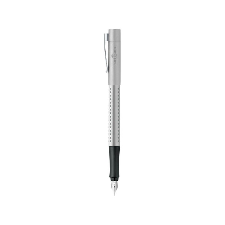 Faber-Castell Grip 2011 Fountain Pen Silver (FPD 2024) [Pre-Order] — Faber-Castell fountain pen — precision nib writing instrument, at Cityluxe Singapore stationery store