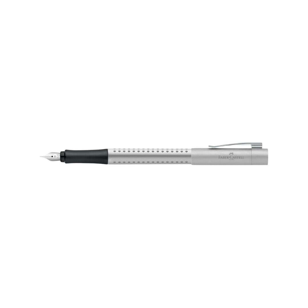 Faber-Castell Grip 2011 Fountain Pen Silver (FPD 2024) [Pre-Order] — Faber-Castell fountain pen — precision nib writing instrument, at Cityluxe Singapore stationery store