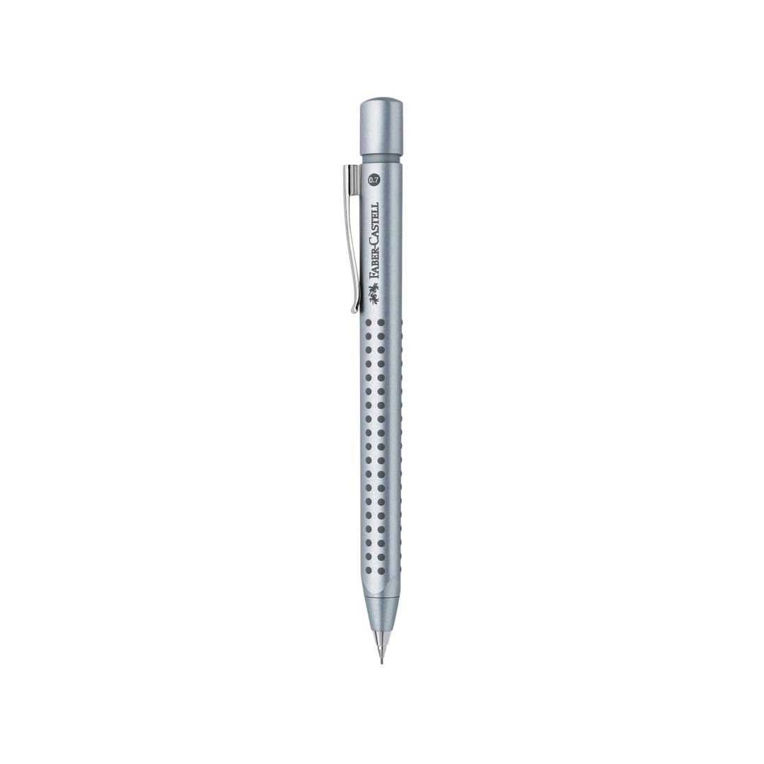 Faber-Castell Grip 2011 Mechanical Pencil (0.7mm) Silver — Faber-Castell mechanical pencil — precision drafting and writing pencil, at Cityluxe Singapore