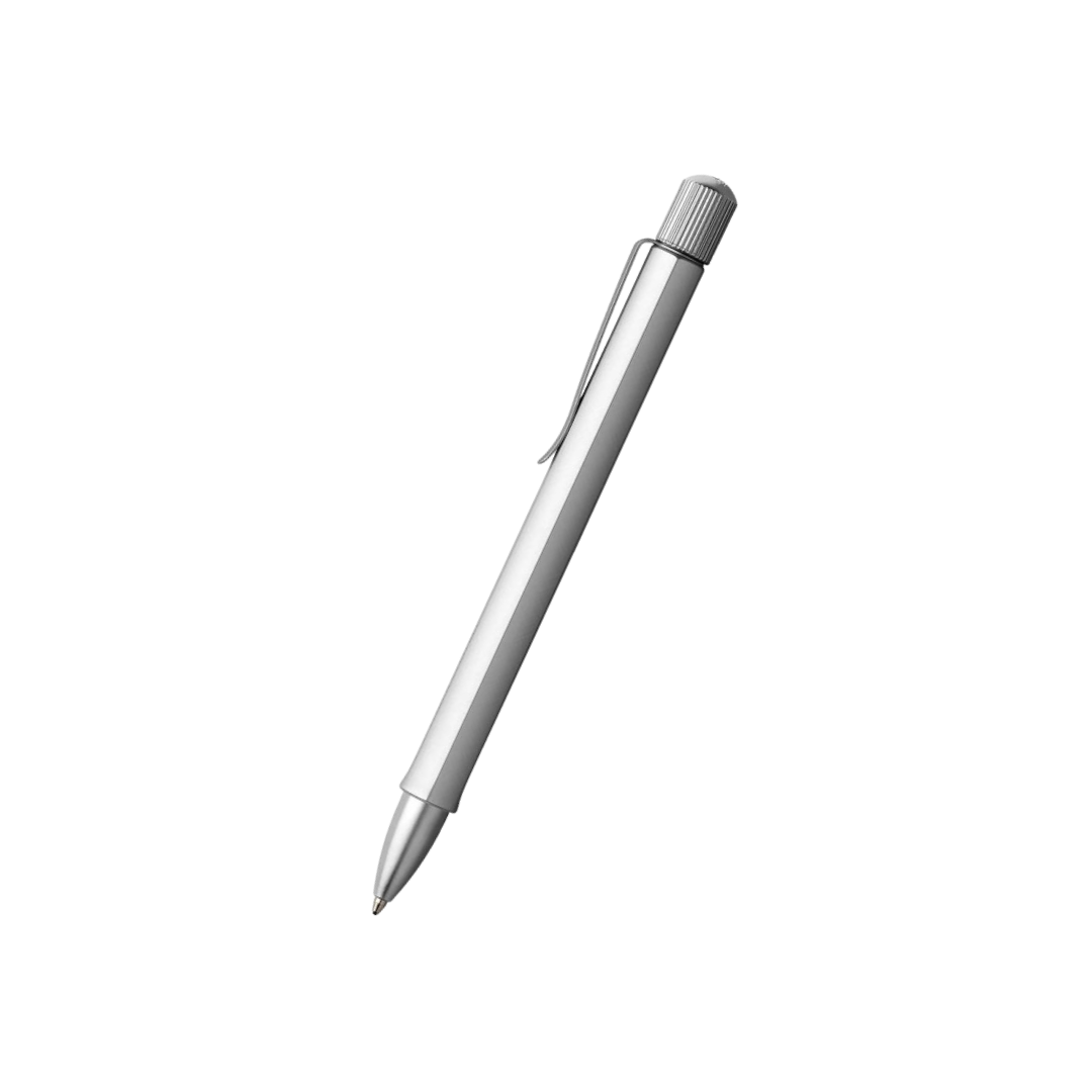 Faber-Castell Hexo Ballpoint Pen in Silver Matt — Faber-Castell ballpoint pen — reliable smooth-writing everyday pen, at Cityluxe Singapore