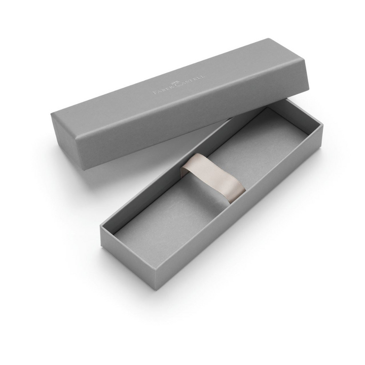 Faber-Castell Hexo Fountain Pen - Silver — writing at an angle