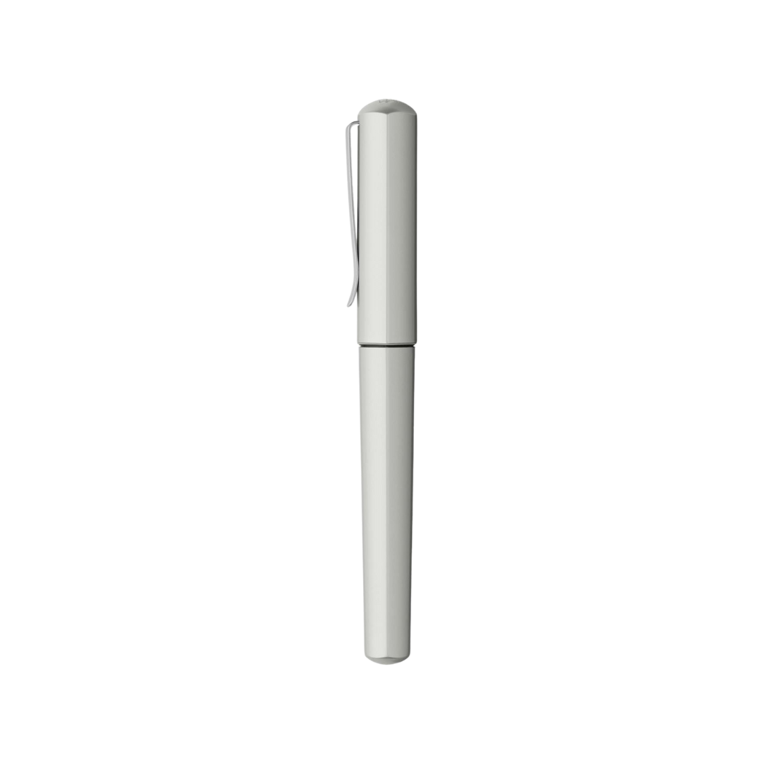 Faber-Castell Hexo Silver Matt Fountain Pen — Faber-Castell fountain pen — precision nib writing instrument, at Cityluxe Singapore stationery store