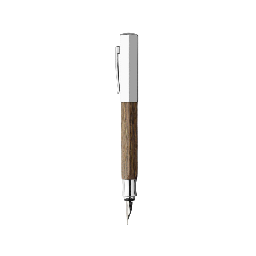 Faber-Castell Ondoro Fountain Pen Smoked Oak (FPD 2024) — Faber-Castell fountain pen — precision nib writing instrument, at Cityluxe Singapore stationery store