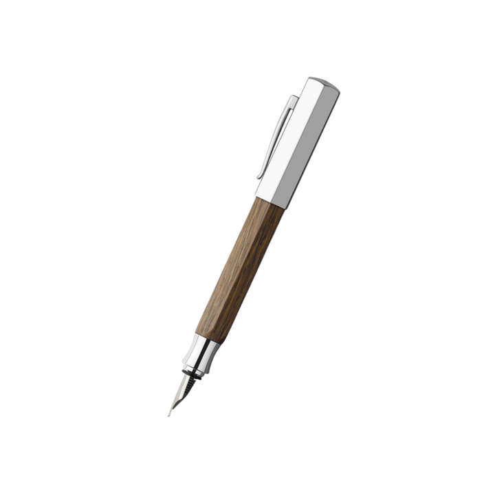 Faber-Castell Ondoro Fountain Pen Smoked Oak (FPD 2024) — Faber-Castell fountain pen — precision nib writing instrument, at Cityluxe Singapore stationery store