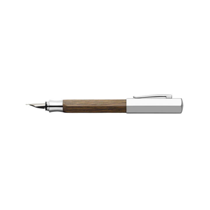 Faber-Castell Ondoro Fountain Pen Smoked Oak (FPD 2024) — Faber-Castell fountain pen — precision nib writing instrument, at Cityluxe Singapore stationery store