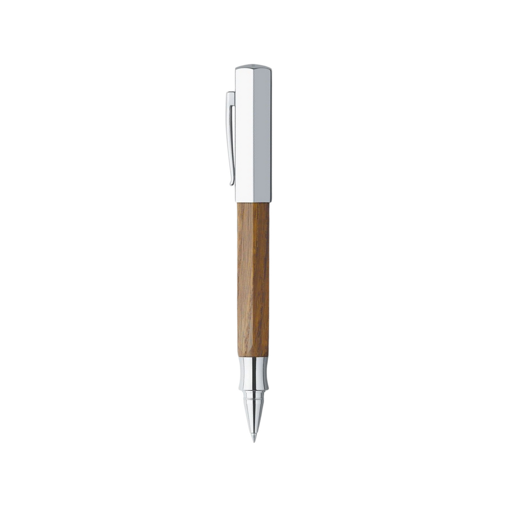 Faber-Castell Ondoro Rollerball Pen Smoked Oak — Faber-Castell rollerball pen — fluid gel ink writing instrument, at Cityluxe Singapore