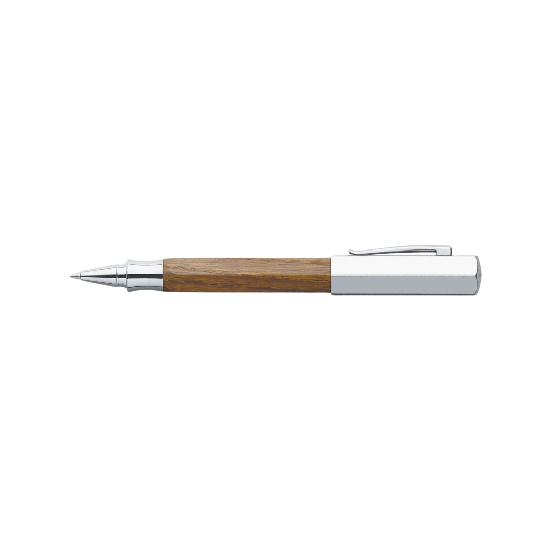 Faber-Castell Ondoro Rollerball Pen Smoked Oak — Faber-Castell rollerball pen — fluid gel ink writing instrument, at Cityluxe Singapore