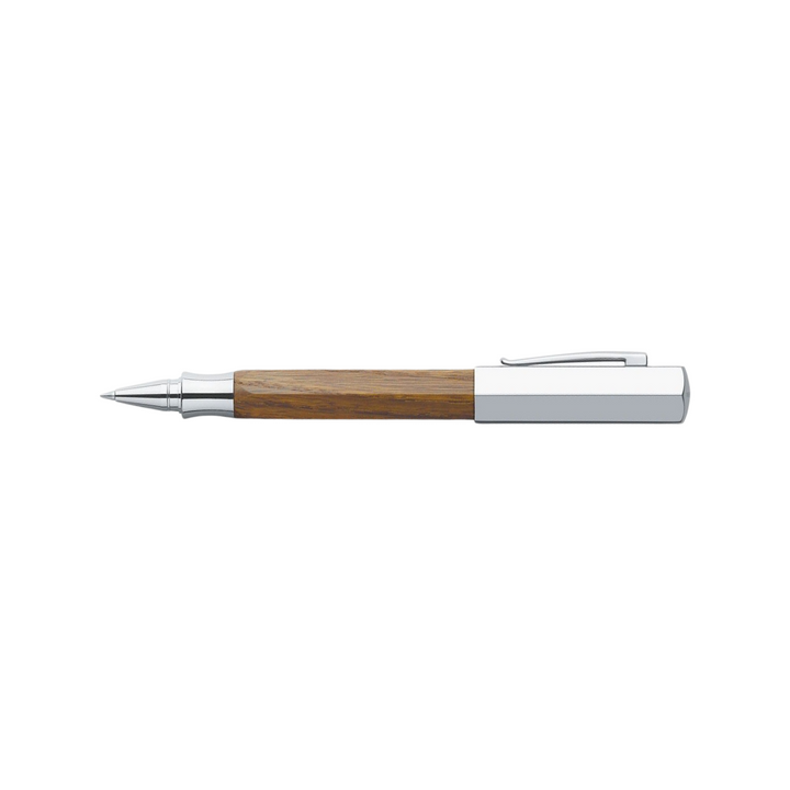 Faber-Castell Ondoro Rollerball Pen Smoked Oak — Faber-Castell rollerball pen — fluid gel ink writing instrument, at Cityluxe Singapore