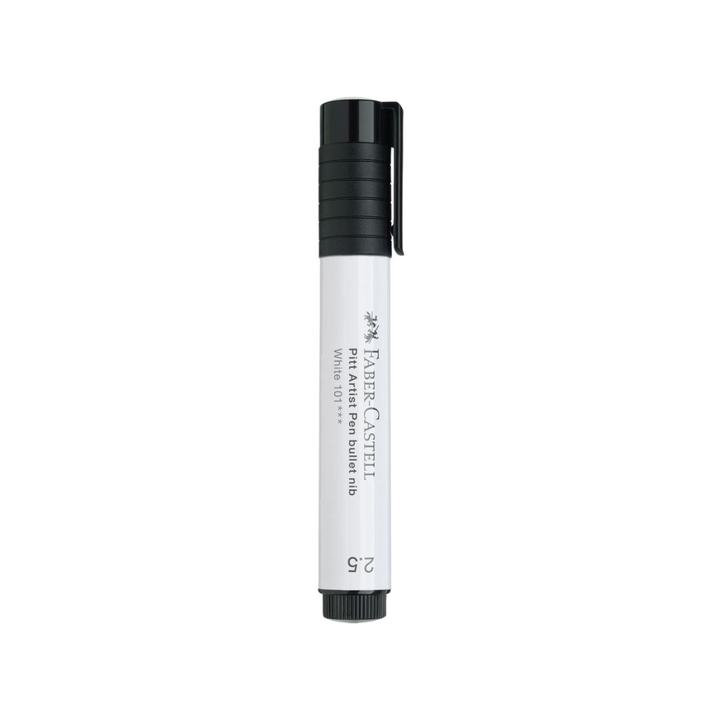 Faber-Castell PITT Artist Pen Big Brush 2.5mm White — Faber-Castell fineliner — premium stationery and lifestyle, at Cityluxe Singapore