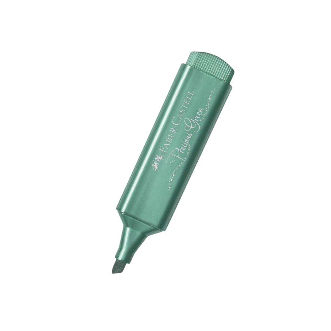 Faber-Castell Highlighter TL 46 Metallic Precious Green — front view