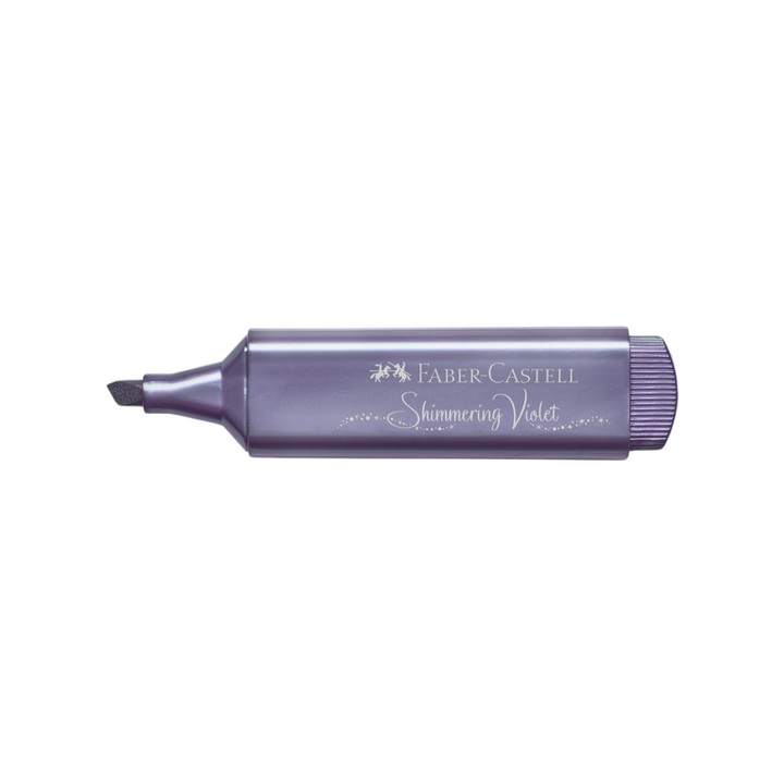 Faber-Castell Highlighter TL 46 Metallic Shimmering Violet — with packaging