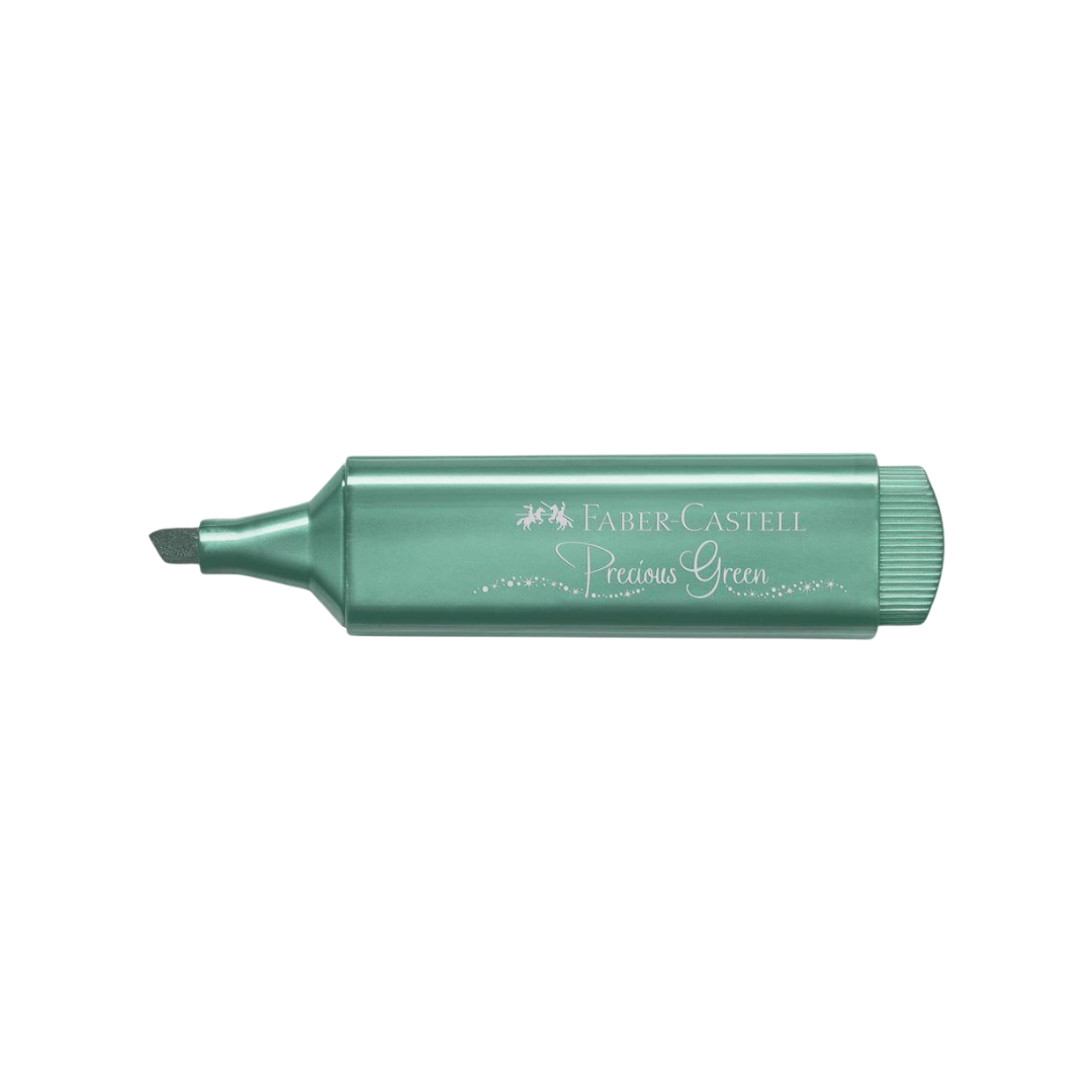 Faber-Castell Highlighter TL 46 Metallic Precious Green — in use