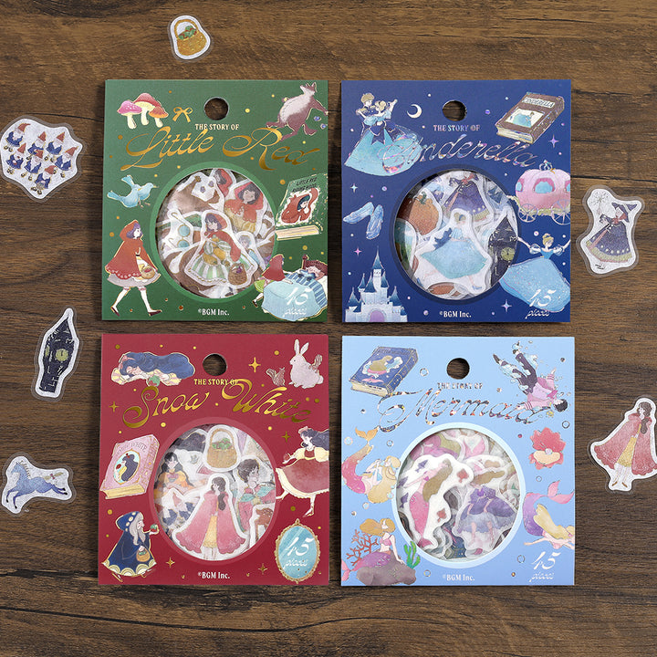 BGM Foil Stamping Flake Seal: Fairy Tale - Snow White — detail view