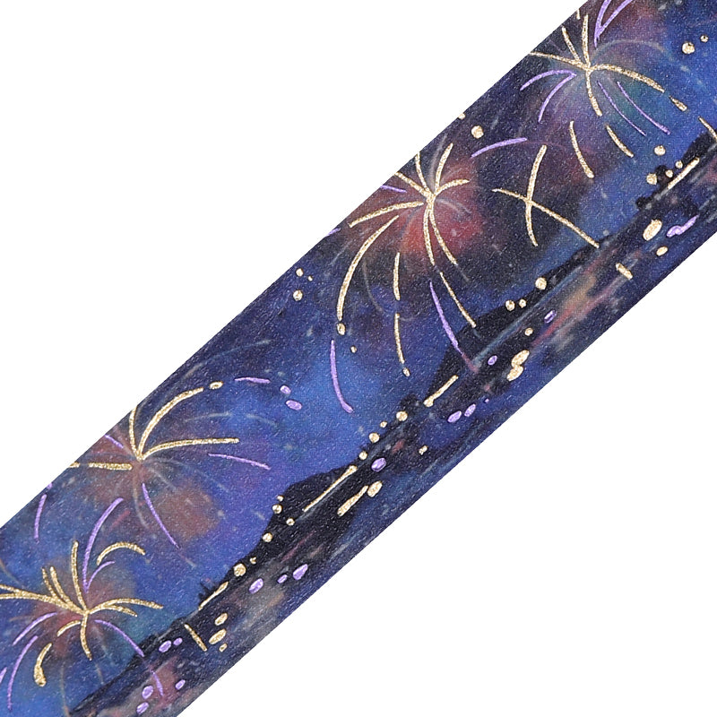 BGM Foil Stamping Masking Tape: Sky Encyclopedia - Fireworks — pattern detail