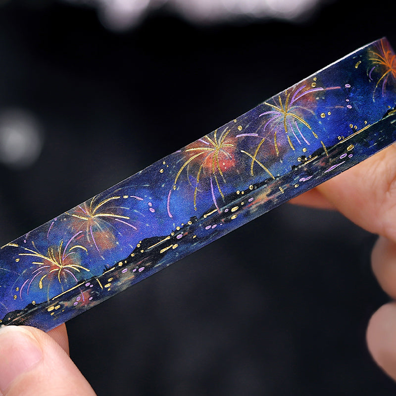 BGM Foil Stamping Masking Tape: Sky Encyclopedia - Fireworks — colour swatch