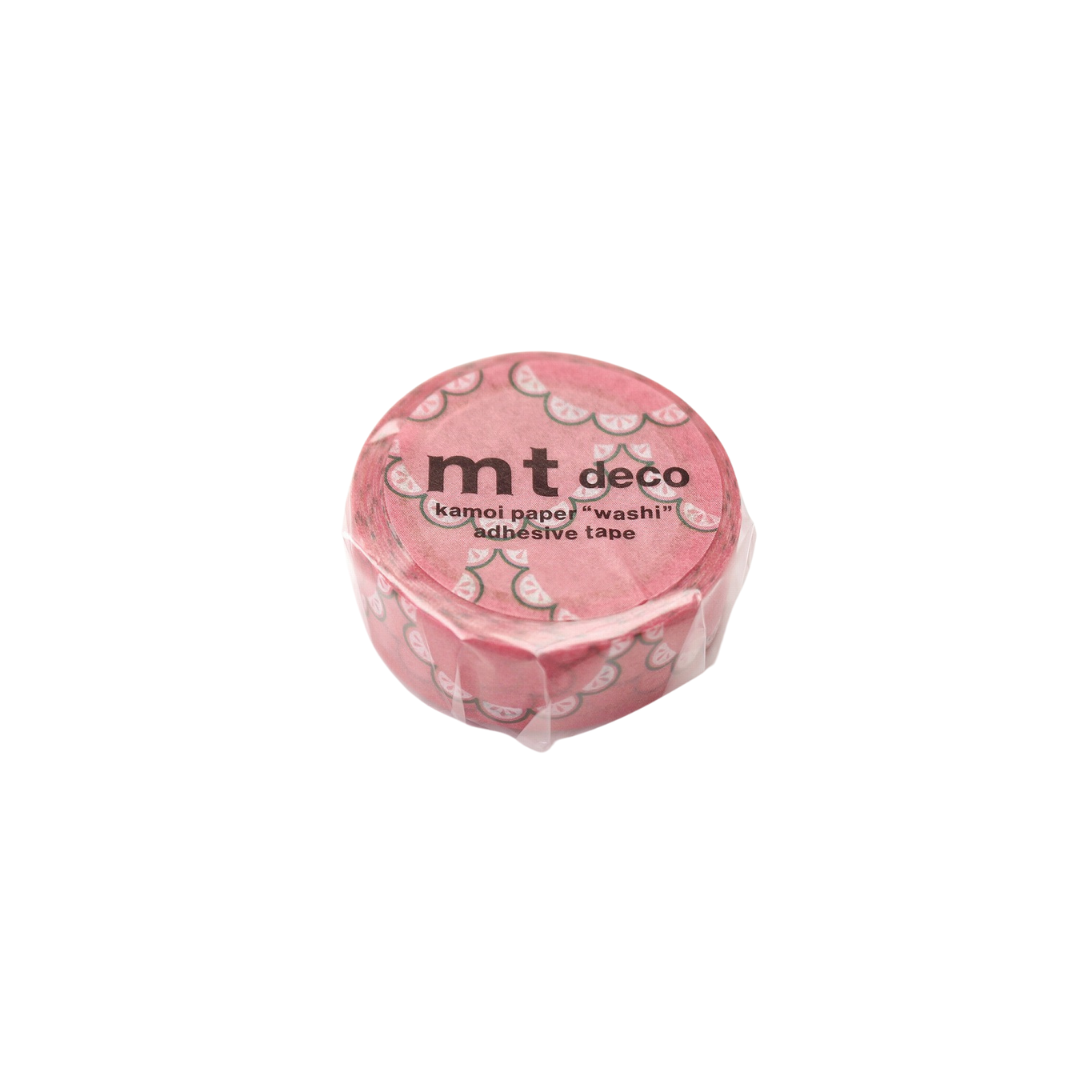 MT 1P Kamoi Retro Design Washi Tape - Floral Lace — pattern detail