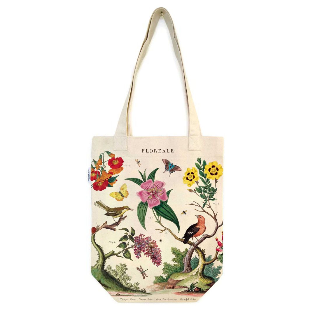 Cavallini Tote Bag - Floreale — front view