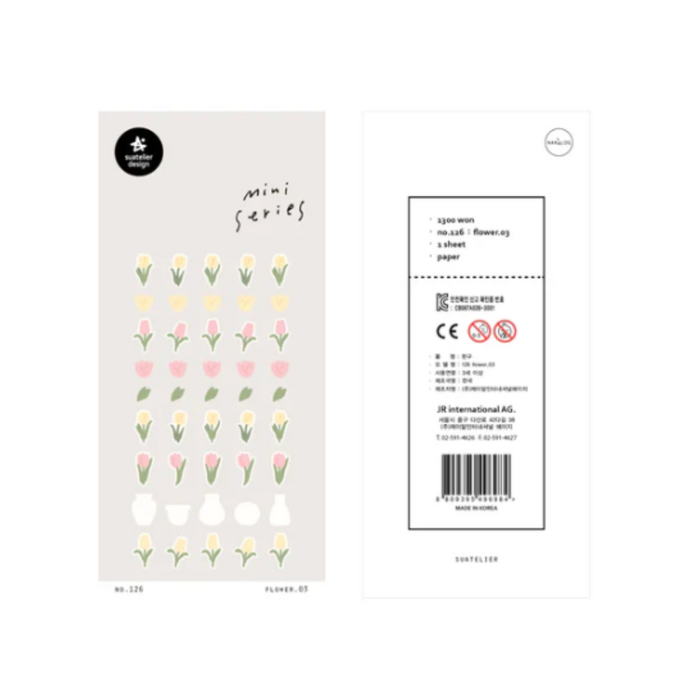 Suatelier Mini Series Sticker - Flower.03 — side view