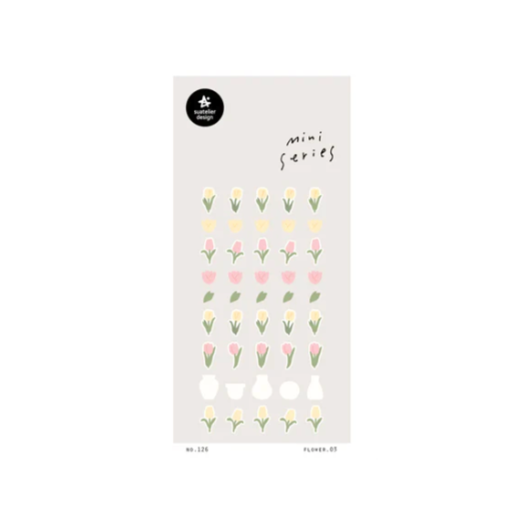 Suatelier Mini Series Sticker - Flower.03 — front view