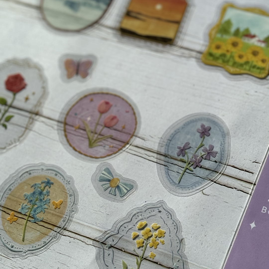 BGM Clear Seal: Maiden Brooch - Flower — flat lay