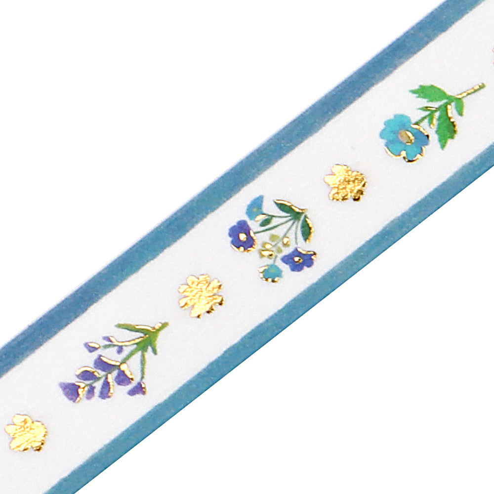 (DC) BGM Foil Stamping Masking Tape - Flower Ribbon — pattern detail