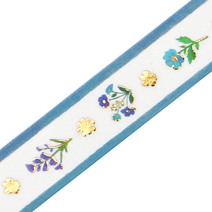 (DC) BGM Foil Stamping Masking Tape - Flower Ribbon — pattern detail