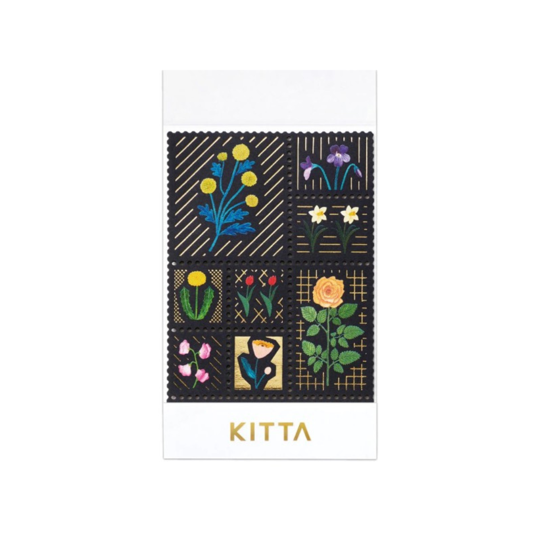 KITTA Special Masking Seal Sticker - Flower — front view