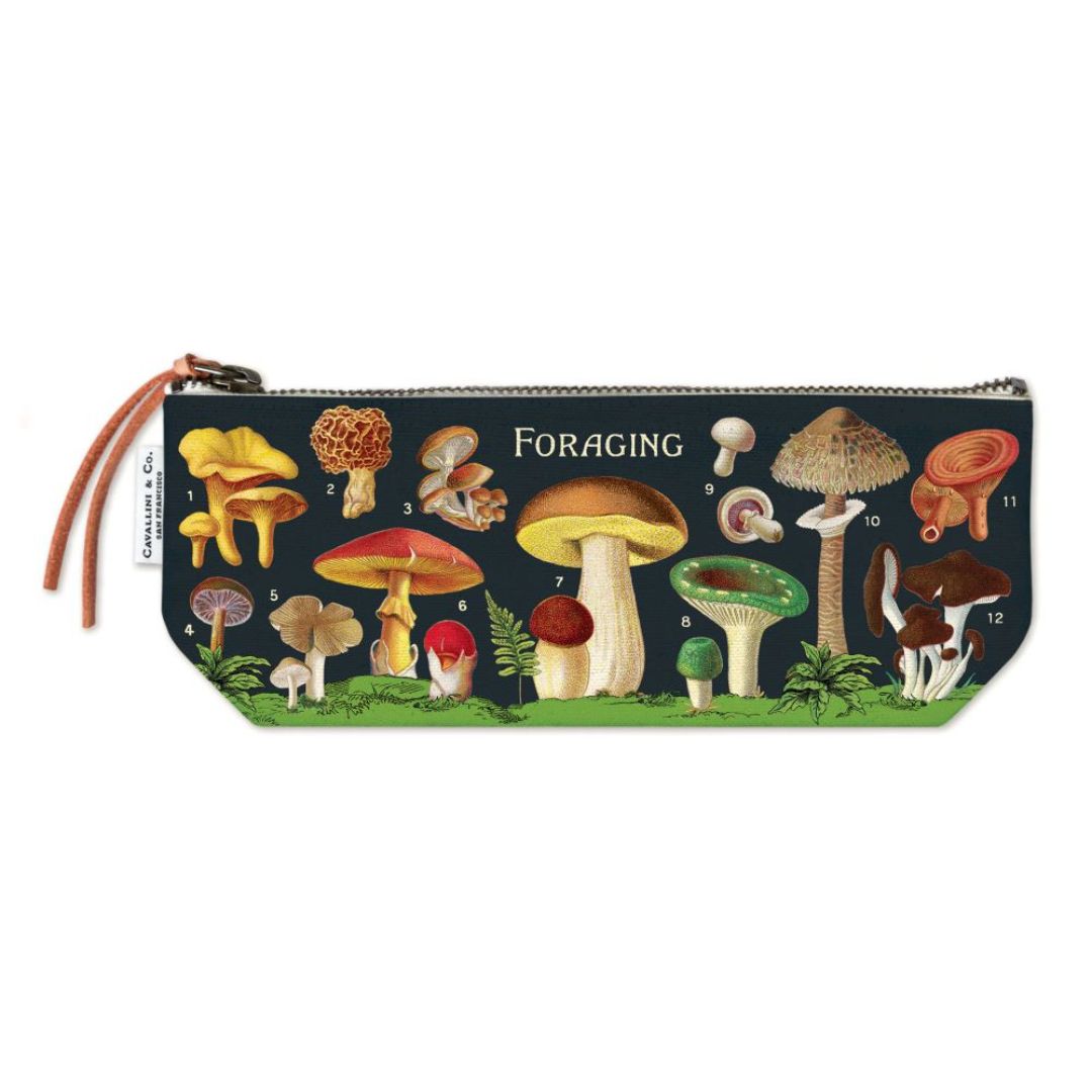 Cavallini Mini Pouch - Foraging — front view
