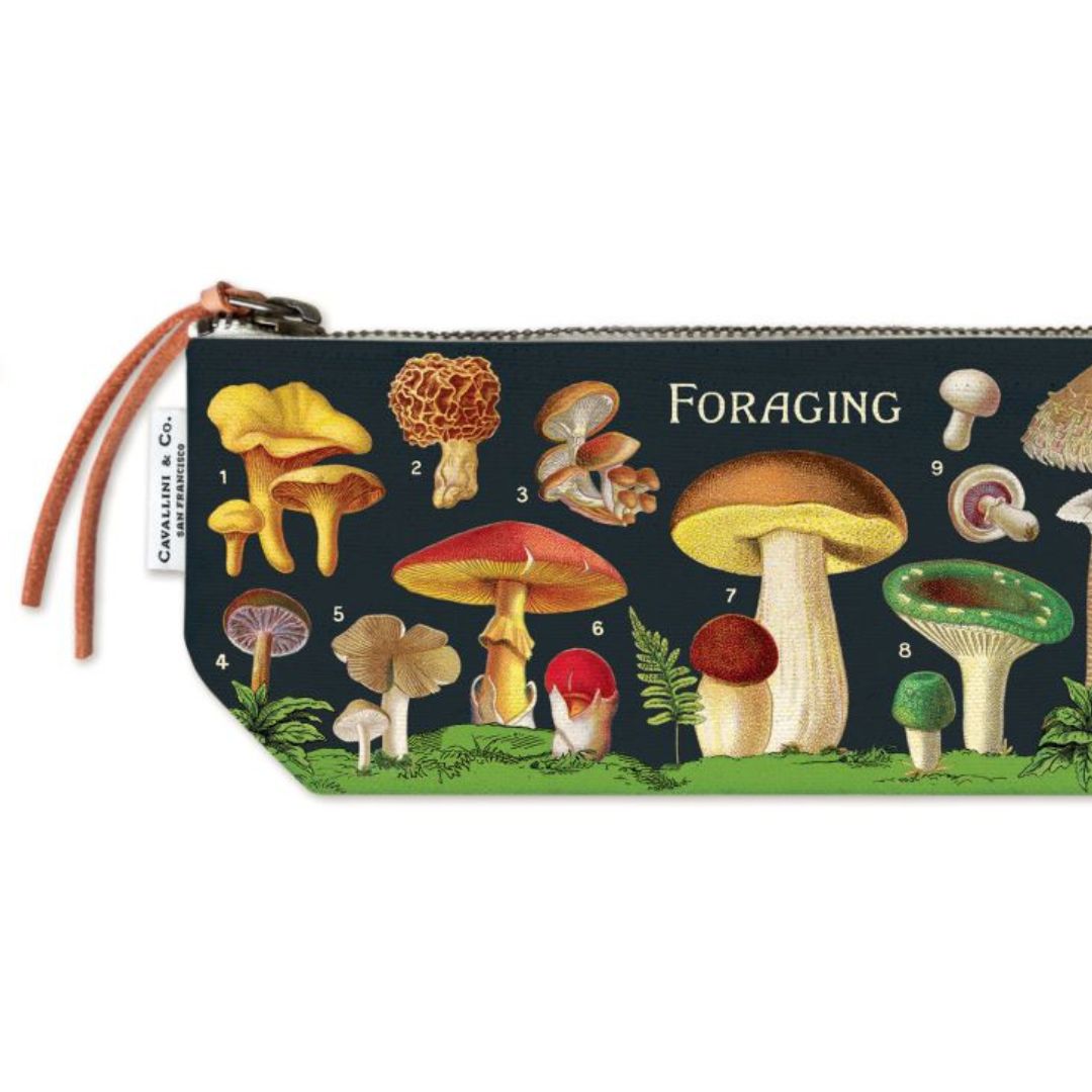 Cavallini Mini Pouch - Foraging — side view