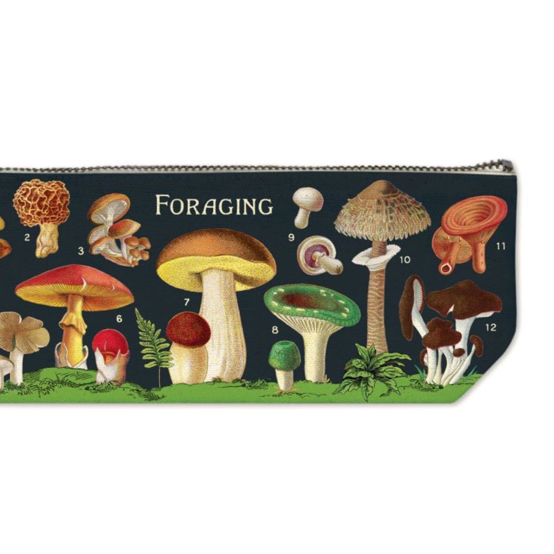 Cavallini Mini Pouch - Foraging — detail view