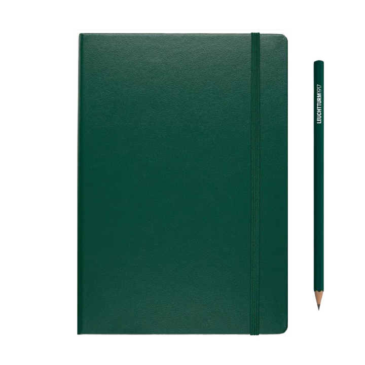 Leuchtturm1917 120G Edition A5 Medium Hardcover Notebook - Dotted / Forest Green — back cover