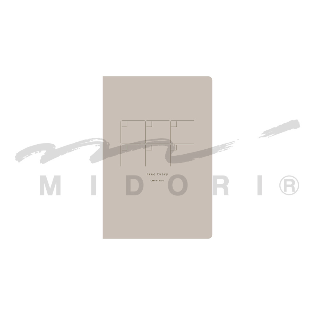 Midori Yuru Log Notebook [B6] - Free Diary Monthly — ruling detail
