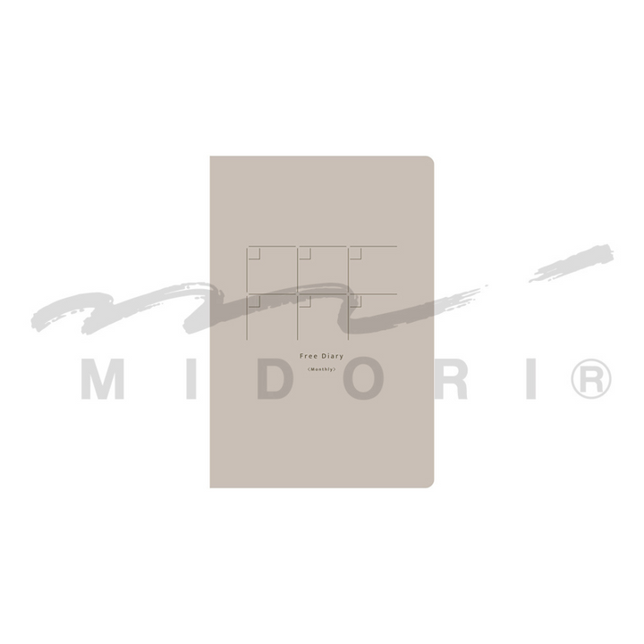 Midori Yuru Log Notebook [B6] - Free Diary Monthly — ruling detail