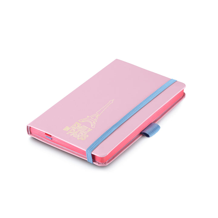Sheaffer Gift Set ft. Emily in Paris Sentinel 321 Pink Matte Finish Ballpoint Pen with Chrome Trims and Small Hardbound Notebook — Sheaffer ballpoint pen — reliable smooth-writing everyday pen, at Cit