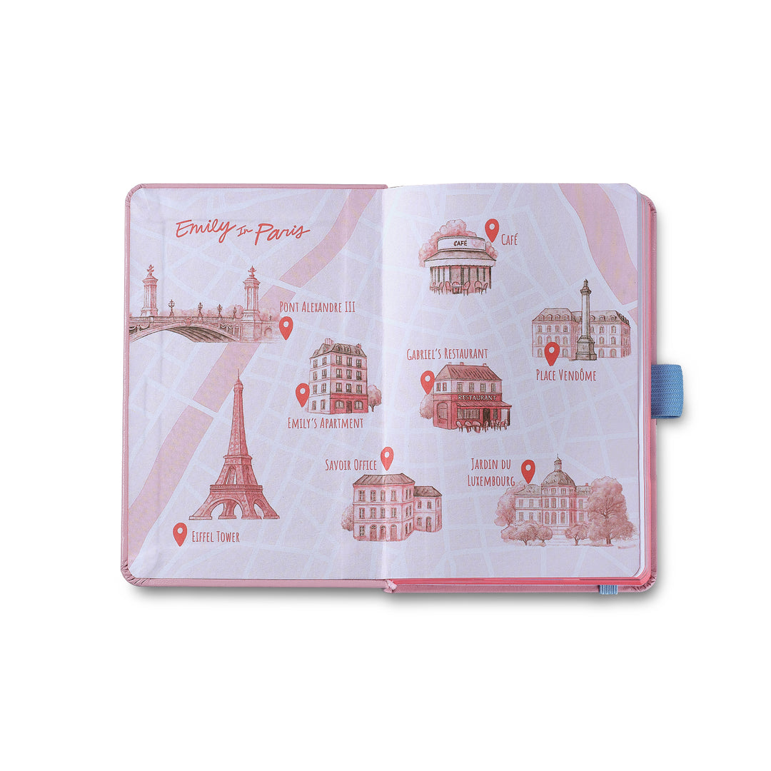 Sheaffer Gift Set ft. Emily in Paris Sentinel 321 Pink Matte Finish Ballpoint Pen with Chrome Trims and Small Hardbound Notebook — Sheaffer ballpoint pen — reliable smooth-writing everyday pen, at Cit