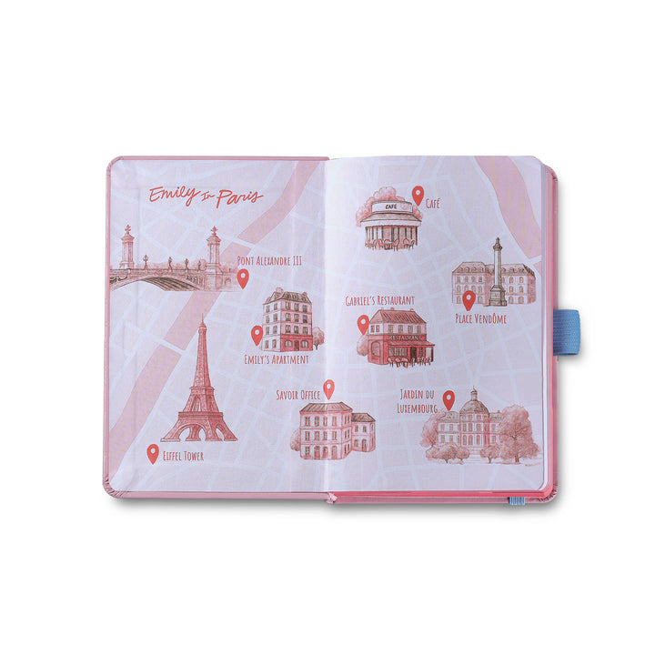 Sheaffer Gift Set ft. Emily in Paris Sentinel 321 Pink Matte Finish Ballpoint Pen with Chrome Trims and Small Hardbound Notebook — Sheaffer ballpoint pen — reliable smooth-writing everyday pen, at Cit