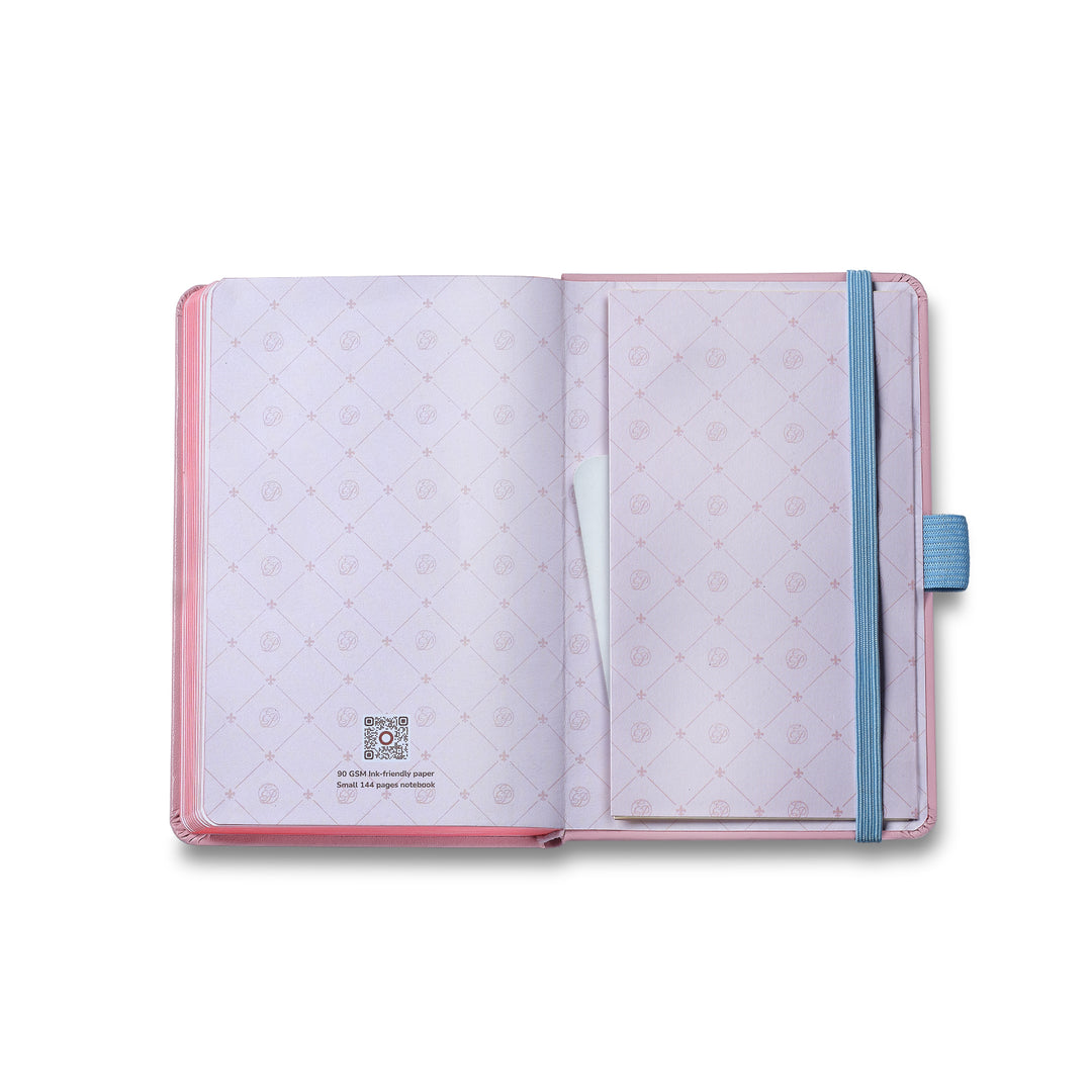 Sheaffer Gift Set ft. Emily in Paris Sentinel 321 Pink Matte Finish Ballpoint Pen with Chrome Trims and Small Hardbound Notebook — Sheaffer ballpoint pen — reliable smooth-writing everyday pen, at Cit
